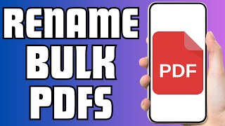 How To Rename Bulk Pdf Files [upl. by Clarinda804]