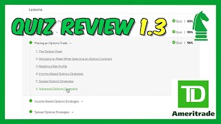TEST YOUR KNOWLEDGE  Placing an Options trade 13  TD Ameritrade  Answers Walkthrough [upl. by Anella]