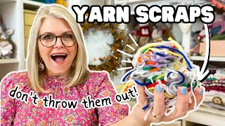 12 Ridiculously SIMPLE Ways to USE UP YARN SCRAPS [upl. by Elaval557]