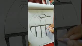 Easy circle art art artist shortvideo viralvideo trending shorts [upl. by Enawtna401]