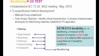 Status of Current Weather Durability Testing of Photovoltaics An Assessment [upl. by Nnayt]