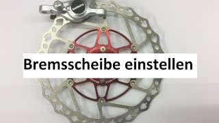 Fahrrad Bremsscheibe einstellen mit viel zusatzinfo [upl. by Mylo]