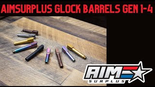 AimSurplus Glock Barrels Gen 14 Overview [upl. by Nasho]