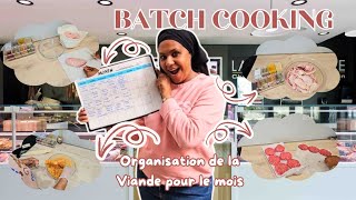 BATCH COOKING organisation de la viande pour plannifier le menu du mois [upl. by Phedra]