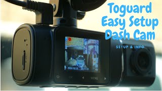 Toguard Easy Install Dash Cam SETUP amp INFO 2x 1080P CAMERAS [upl. by Aedni]