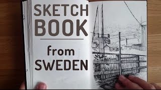 Carnet de croquis de Suède  Sketchbook from Sweden [upl. by Ursulina]