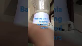 Banana Chia Pudding  No added Sugars food health pudding shorts trending [upl. by Yttak]