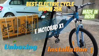 Finally 🤩 I Bought My 1st Electric Cycle  emotorad X1  Best Electric cycle under 25k [upl. by Anilat380]