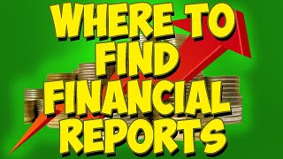 Where To Find A Companys Financial Reports [upl. by Sueaddaht]