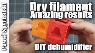 DIY 3D Printing Filament Dryer  Dehumidifier  Dry Box [upl. by Airtemad]