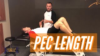 Pectoralis Major Muscle Length Test tight pecs [upl. by Havener837]