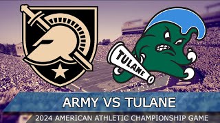 Army vs Tulane  NCAA American Athletic Championship Full Game Highlights College Football 25 Sim [upl. by Alika]