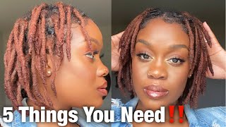 5 Things You Need For Starter Locs  Loc Maintenance Essentials [upl. by Noeruat566]