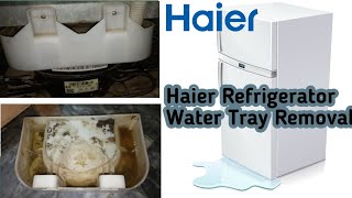 Haier refrigerator water tray removal  Haier refrigerator water leaking Haier Fridge Water Leakage [upl. by Aisyram]