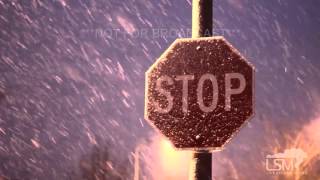 112015 Omaha Nebraska Evening Snowfall [upl. by Sonstrom]