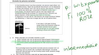 Uitleg examen bio havo 20151 opgave 16 tm 20 [upl. by Haleelahk]