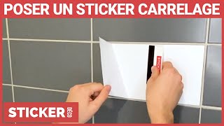 Comment poser un sticker carrelage  Sticker Déco [upl. by Anitnelav281]