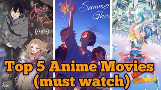 Top 5 MustWatch Anime Movies Anime Recommendations [upl. by Kreiner]