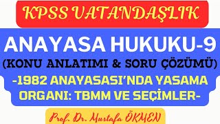 KPSS Vatandaşlık Anayasa Hukuku9 amp Konu Anlatımı ve Soru Çözümü kpss2024 kpssanayasa kpss [upl. by Scottie744]