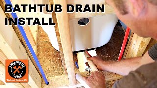 Bathtub Drain Kit Installation StepbyStep [upl. by Sivram]