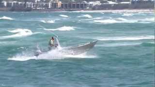 Crossing a ROUGH bar in a 49m boat  kaptenboatscomau [upl. by Whipple731]