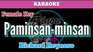 Paminsan  Minsan by Richard Reynoso Karaoke  Female Key [upl. by Ainak]