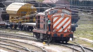 TRAINS AT THE STATION OF PORTUGAL ENTRONCAMENTO [upl. by Kanter]