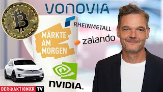 Märkte am Morgen Gold Silber Bitcoin Nvidia Tesla Vonovia Allianz HelloFresh Redcare [upl. by Bainter]