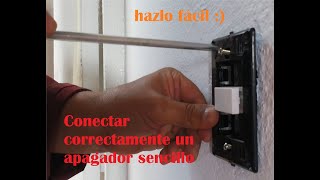 Como cambiar un apagador o interruptor sencillo [upl. by Rehm115]