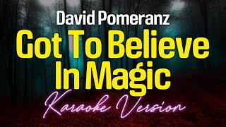 GOT TO BELIEVE IN MAGIC  David Pomeranz KARAOKE Version [upl. by Arahsal352]