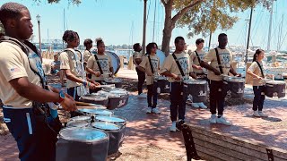 Battery creek High School Drumline marching incadence [upl. by Atinrehs521]