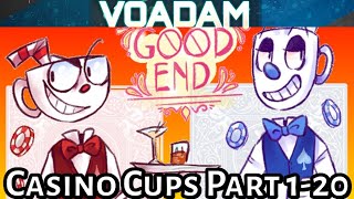 Casino Cups Part 1 through 20 All Parts Huge Cuphead Comic DubAnimation Compilation [upl. by Marti]