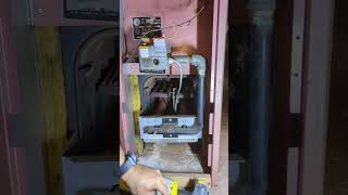 How to replace a thermopile  thermocouple for an old millivolt gas valve boiler [upl. by Enived]