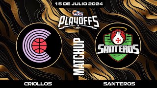 Criollos de Caguas vs Santeros de Aguada  BSN2024 [upl. by Christa]