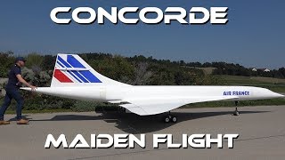 GIGANTIC 10 METER LARGE RC CONCORDE  MAIDEN FLIGHT [upl. by Honorine614]