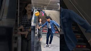 🔥 Metro Public Prank 😱Kya Hua 🥺🤣 metro prank funny cute girl bijli prank [upl. by Opaline]