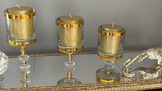 I Made These Beautiful Candle Sticks for Under 10 [upl. by Gallard591]