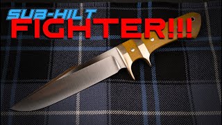 Making a Subhilt Bowie Knife  Part 2 Completion [upl. by Aronoel]