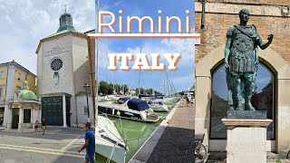 RIMINI ITALY  Virtual walking tour around the city  4K Tour  Capital of Province of Rimini [upl. by Nnodnarb13]