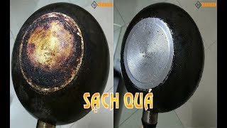 Cách làm sạch xoong nồi bị ố vàng bám bẩn lâu ngày thât đơn giảnan toàn [upl. by Gristede]