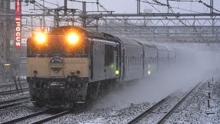 【関東大雪】 寝台特急あけぼの 西川口駅通過 [upl. by Rey]