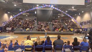 Singing Reflection in Pep Rally at Temescal Canyon High School [upl. by Nonnaer]