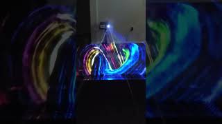 Laser Light Show Projection On Vapor Mist Coming From A Fog Machine [upl. by Evy235]