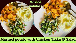 Mashed Potatoes  Chicken Tikka  Vegetable Salad  Special Recipe  Maryam’s Kitchen’s official [upl. by Venetia]