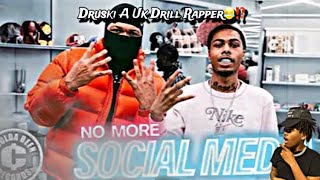 Druski Became A UK Drill Rapper Reaction Video [upl. by Rock]