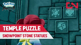 Pokemon Legends Arceus SNOWPOINT TEMPLE PUZZLE [upl. by Jocelyne]