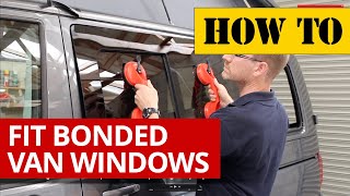 How to professionally fit campervan windows to a VW Transporter T5 or T6 [upl. by Eustace]