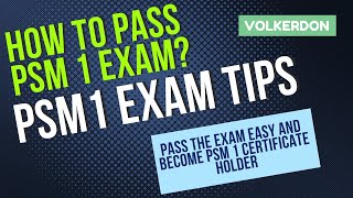 PSM 1 exam tips  How to pass PSM 1 exam and get 100 [upl. by Nahttam]