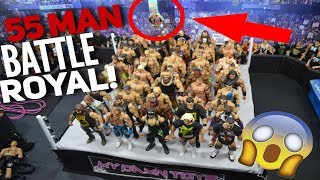 55 MAN WWE FIGURE BATTLE ROYAL FOR THE BATTLE ROYAL CHAMPIONSHIP [upl. by Yurik970]