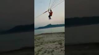 Parasailing Fails at Khanpur Dam Dangerous shorts [upl. by Leund]